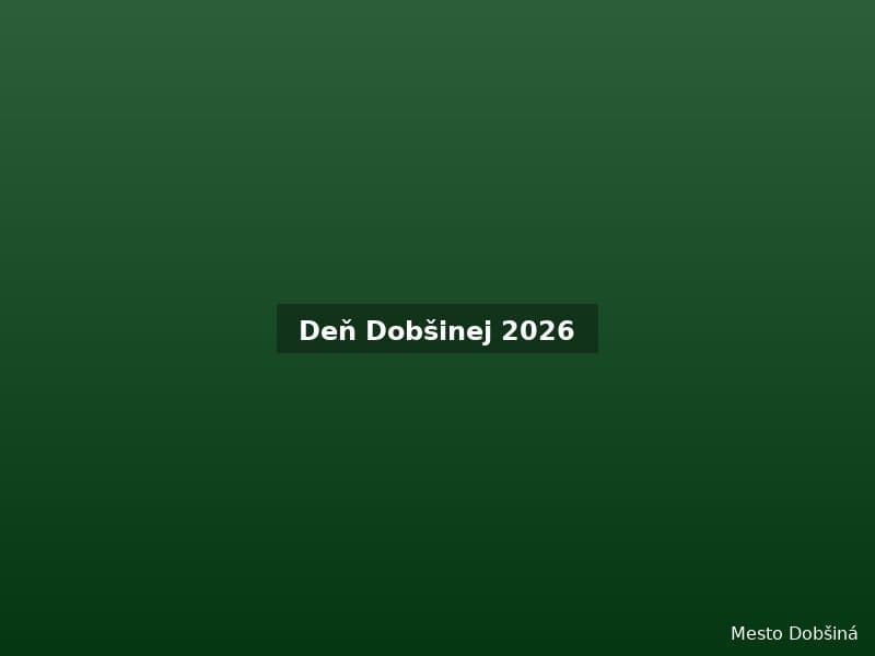 Deň Dobšinej 2026
