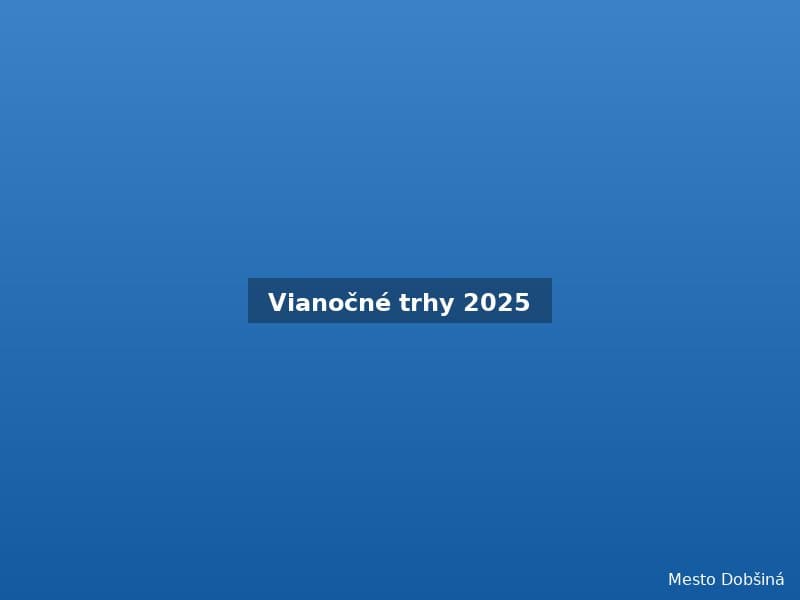 Vianočné trhy 2025